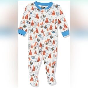 NWOT Disney Star Wars Mandalorian Baby Yoda Snug-Fit Cotton Footed Pajamas 24 Mo